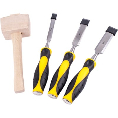 Tork Craft Chisel Set Wood 3 Piece Plus Wooden Mallet Blister Tork Craft Chisel Set Wood 3 Piece Plus Wooden Mallet Blister