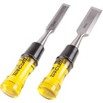 Tork Craft Wood Chisel 100mm Blade 2Pc 12/19mm With Pvc Handle Tork Craft Wood Chisel 100mm Blade 2Pc 12/19mm With Pvc Handle