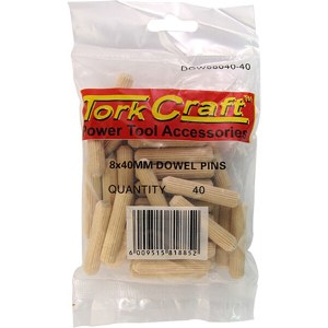 Tork Craft Dowels 8 X 40mm 40 Per Bag Tork Craft Dowels 8 X 40mm 40 Per Bag