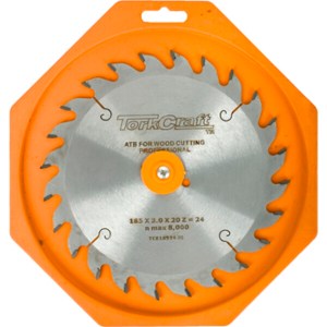 Tork Craft Blade TCT Euro Tip 185 X 24T 20-16 Professional Tork Craft Blade TCT Euro Tip 185 X 24T 20-16 Professional