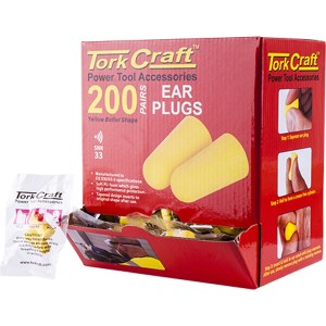 Tork Craft Ear Plug 200Pc Bullet Shape Snr33 Yellow Per Box Tork Craft Ear Plug 200Pc Bullet Shape Snr33 Yellow Per Box