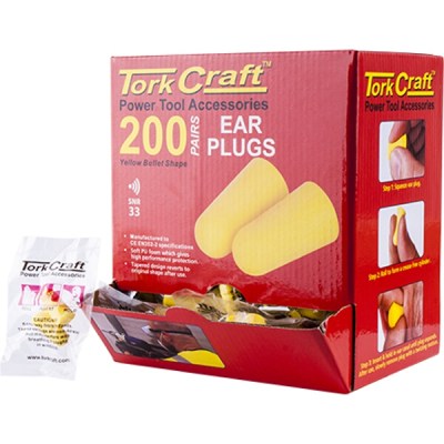 Tork Craft Ear Plug 200Pc Bullet Shape Snr33 Yellow Per Box Tork Craft Ear Plug 200Pc Bullet Shape Snr33 Yellow Per Box