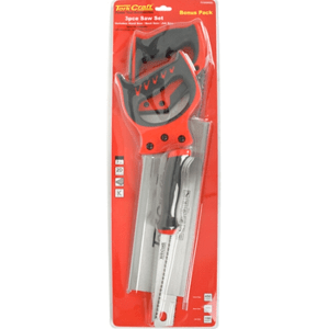Tork Craft Saw Set 3Pc Hand/Back/Job Saw Blister Pack Tork Craft Saw Set 3Pc Hand/Back/Job Saw Blister Pack