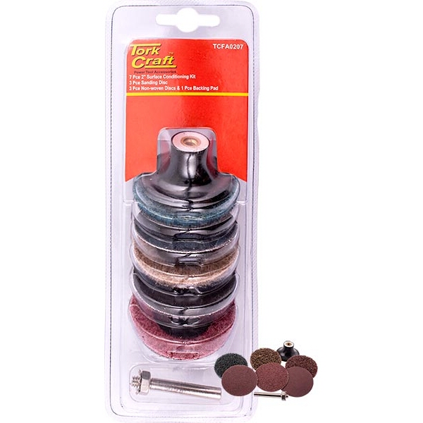 Tork Craft 7Pcs 50mm Surface Conditioning Kit Tork Craft 7Pcs 50mm Surface Conditioning Kit