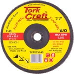 Tork Craft Flap Sanding Disc 230mm 40Grit Tork Craft Flap Sanding Disc 230mm 40Grit