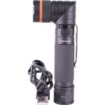 Tork Craft Torch Led Alum. 300Lm Blk 90Deg USB Mag Rech Incl 1X18650 Tork Craft Torch Led Alum. 300Lm Blk 90Deg USB Mag Rech Incl 1X18650