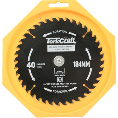 Tork Craft Blade Thin Kerf 184X40T 20/16 Tork Craft Blade Thin Kerf 184X40T 20/16
