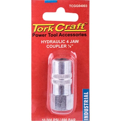Tork Craft Hydraulic 4 Jaw Coupler 1/8″ Blister Tork Craft Hydraulic 4 Jaw Coupler 1/8″ Blister