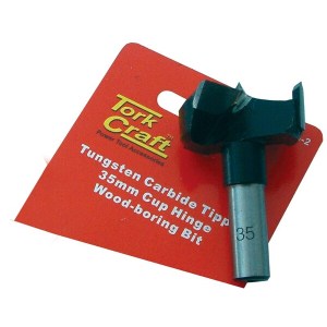Tork Craft Hinge Bore Bit 35mm Tungsten Tipped Tork Craft Hinge Bore Bit 35mm Tungsten Tipped