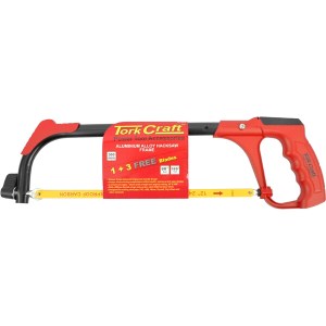 Tork Craft Aluminium Alloy Hacksaw Frame 300M C/W 1 + 3 Blades Tork Craft Aluminium Alloy Hacksaw Frame 300M C/W 1 + 3 Blades