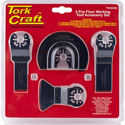 Tork Craft Quick Change Oscillating Floor Working Accessory Kit 4Pc Tork Craft Quick Change Oscillating Floor Working Accessory Kit 4Pc
