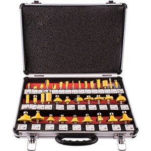 Tork Craft Router Bit Set 35Pc Aluminium Case 1/4 Shank Tork Craft Router Bit Set 35Pc Aluminium Case 1/4 Shank
