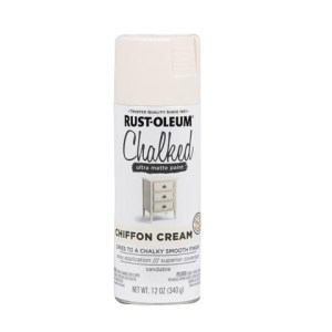 Rust-Oleum Chalked Paint Spray Chiffon Cream 340g Rust-Oleum Chalked Paint Spray Chiffon Cream 340g