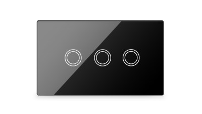 LifeSmart Smart Light Switch 3 Lanes – Socket 118/120 – Black LifeSmart Smart Light Switch 3 Lanes – Socket 118/120 – Black