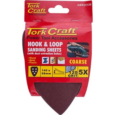 Tork Craft Sanding Triangle 120 Grit 140 x 140 x 98mm Tork Craft Sanding Triangle 120 Grit 140 x 140 x 98mm