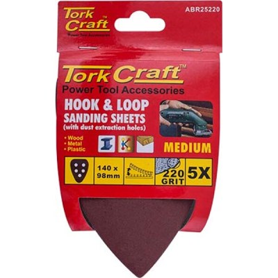Tork Craft Sanding Triangle 220 Grit 140 x 140 x 98mm Tork Craft Sanding Triangle 220 Grit 140 x 140 x 98mm