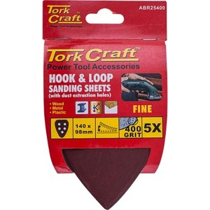 Tork Craft Sanding Triangle 400 Grit 140 x 140 x 98mm Tork Craft Sanding Triangle 400 Grit 140 x 140 x 98mm