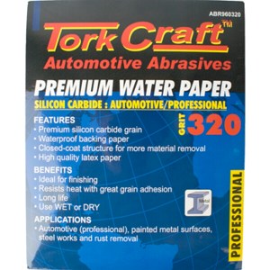 Tork Craft Waterproof Paper 320 Grit 230 X 2850 PCE Tork Craft Waterproof Paper 320 Grit 230 X 2850 PCE
