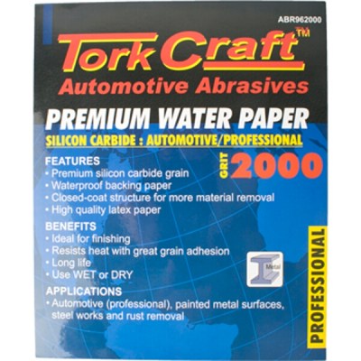 Tork Craft Waterproof Paper 2000 Grit 230 X 28050 PCE Tork Craft Waterproof Paper 2000 Grit 230 X 28050 PCE