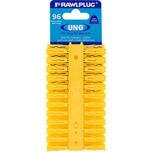 Rawlplug Uno Universal Plug Yellow 5mm 96 Per Clip Rawlplug Uno Universal Plug Yellow 5mm 96 Per Clip