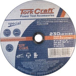 Tork Craft Cutting Disc Multi Purpose For Steel Ss Pva Stone Tork Craft Cutting Disc Multi Purpose For Steel Ss Pva Stone