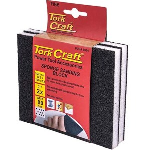 Tork Craft Sanding Sponge Block Two Sided 125X100X10 2Pc Tork Craft Sanding Sponge Block Two Sided 125X100X10 2Pc