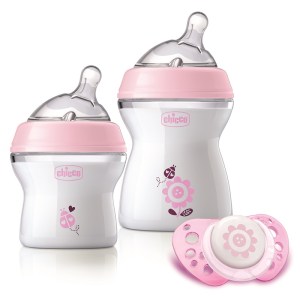Chicco – Natural Feeling Feeding Gift Set – Pink Chicco – Natural Feeling Feeding Gift Set – Pink