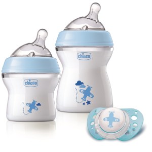 Chicco – Natural Feeling Feeding Gift Set – Blue Chicco – Natural Feeling Feeding Gift Set – Blue