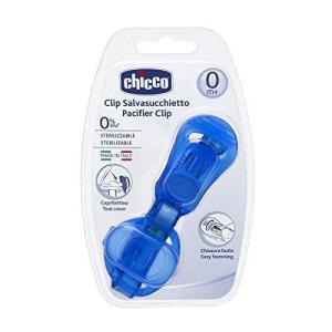 Chicco – Clip With Teat Cover – Blue Chicco – Clip With Teat Cover – Blue
