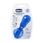 Chicco – Clip With Teat Cover – Blue Chicco – Clip With Teat Cover – Blue