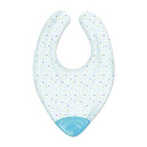 Chicco – Gummy Bib Teether – Blue Chicco – Gummy Bib Teether – Blue