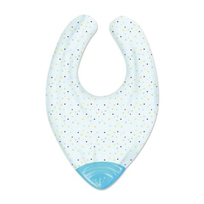 Chicco – Gummy Bib Teether – Blue Chicco – Gummy Bib Teether – Blue