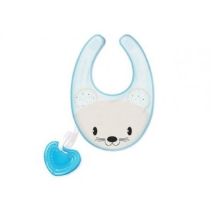 Chicco – Fresh Bib Teether – Blue Chicco – Fresh Bib Teether – Blue