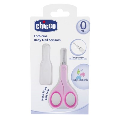 Chicco – Baby Nail Scissors – Pink Chicco – Baby Nail Scissors – Pink