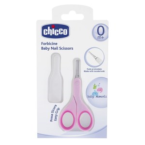 Chicco – Baby Nail Scissors – Pink Chicco – Baby Nail Scissors – Pink
