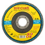 Tork Craft Flap Disc Round Edge Zirconium 115mm 40 Grit Flat Tork Craft Flap Disc Round Edge Zirconium 115mm 40 Grit Flat