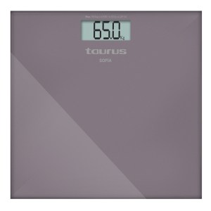 Taurus Bathroom Scale Battery Operated Glass Purple 180kg 3V “Sofia” Taurus Bathroom Scale Battery Operated Glass Purple 180kg 3V “Sofia”