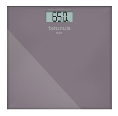 Taurus Bathroom Scale Battery Operated Glass Purple 180kg 3V “Sofia” Taurus Bathroom Scale Battery Operated Glass Purple 180kg 3V “Sofia”