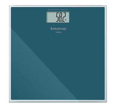 Taurus Bathroom Scale Battery Operated Glass Teal 180kg 3V “Lisboa” Taurus Bathroom Scale Battery Operated Glass Teal 180kg 3V “Lisboa”