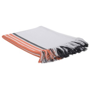Haven & Earth Pin Stripe Beach Throw – Eclipse Steel/Firecracker Haven & Earth Pin Stripe Beach Throw – Eclipse Steel/Firecracker