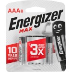 Energizer MAX Alkaline AAA Battery Card 8 Energizer MAX Alkaline AAA Battery Card 8