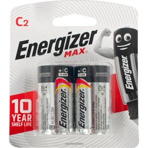 Energizer MAX Alkaline C-size Battery Card 2 Energizer MAX Alkaline C-size Battery Card 2