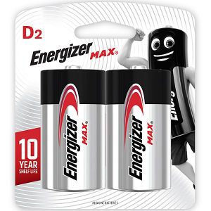 Energizer MAX Alkaline D-size Battery Card 2 Energizer MAX Alkaline D-size Battery Card 2