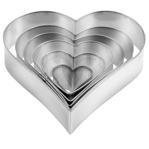Tescoma Heart-Shape Cookie Cutters 6 Pieces Tescoma Heart-Shape Cookie Cutters 6 Pieces