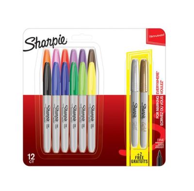 Sharpie Permanent Markers Assorted 12 Pack +2 Free Metallic Sharpie Permanent Markers Assorted 12 Pack +2 Free Metallic