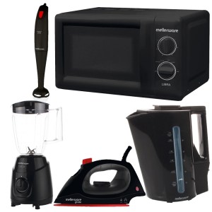 Mellerware 5 Piece Black Kitchen Set Mellerware 5 Piece Black Kitchen Set