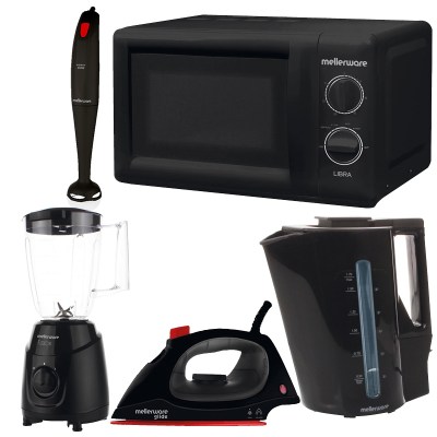 Mellerware 5 Piece Black Kitchen Set Mellerware 5 Piece Black Kitchen Set