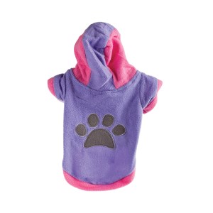 Dog Sweatshirt with Hoodie – Paws – XXL – Light Purple Dog Sweatshirt with Hoodie – Paws – XXL – Light Purple