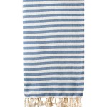 Turkish Bath / Beach Towel (100% Cotton) – SUD – Blue & Cream (100x180cm) Turkish Bath / Beach Towel (100% Cotton) – SUD – Blue & Cream (100x180cm)