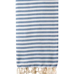 Turkish Bath / Beach Towel (100% Cotton) – SUD – Blue & Cream (100x180cm) Turkish Bath / Beach Towel (100% Cotton) – SUD – Blue & Cream (100x180cm)